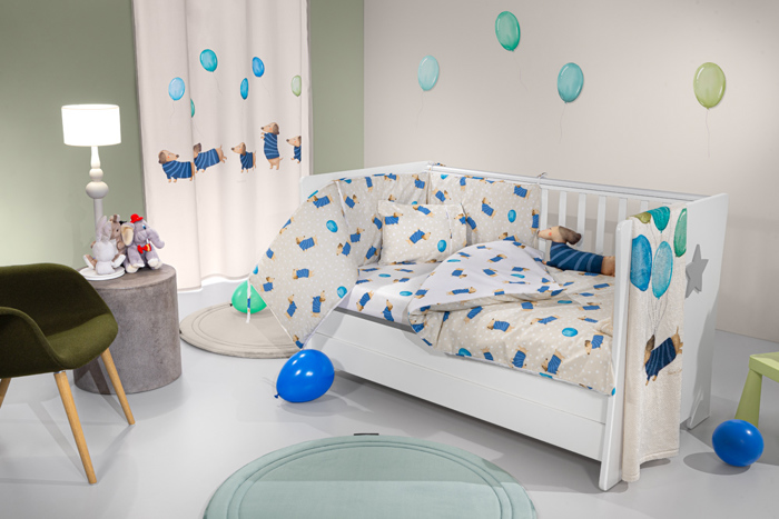 Saint Clair Set Brefika Sentonia 115x170cm kai Maxilarothiki 30x40cm Pet Blue