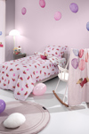 Saint Clair Set Paidika Sentonia 165x250cm me Maxilarothiki 50x70cm Pet Fuchsia