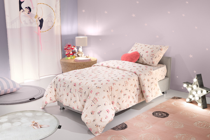 Saint Clair Set Paidiki Paplomatothiki 160x220cm & Maxilarothiki 50x70cm Enjoy Pinky