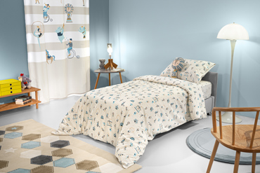 Saint Clair Σετ Παιδική Παπλωματοθήκη 160x220cm & Μαξιλαροθήκη 50x70cm Enjoy Sky