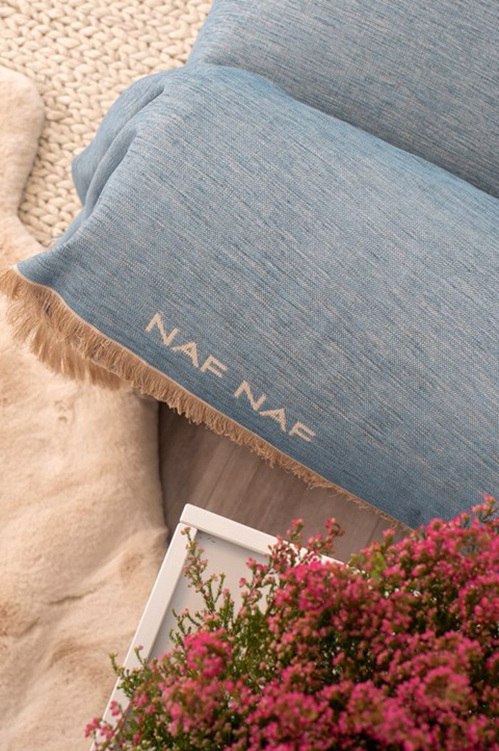 Biokarpet Home Naf-Naf Highline Rixtari Poluthronas Denim Ble 180x180cm 358-154