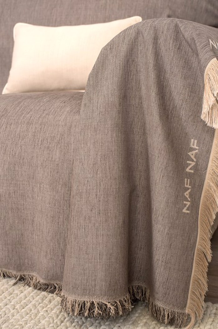 Biokarpet Home Naf-Naf Highline Rixtari Poluthronas Kafe-Ggri 180x180cm 358-170