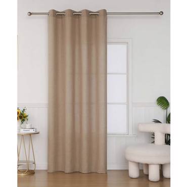 Βιοκαρπέτ Home Κουρτίνα 'Felicia' με υφή λινού 140x285cm με Τρουκς UK01-04