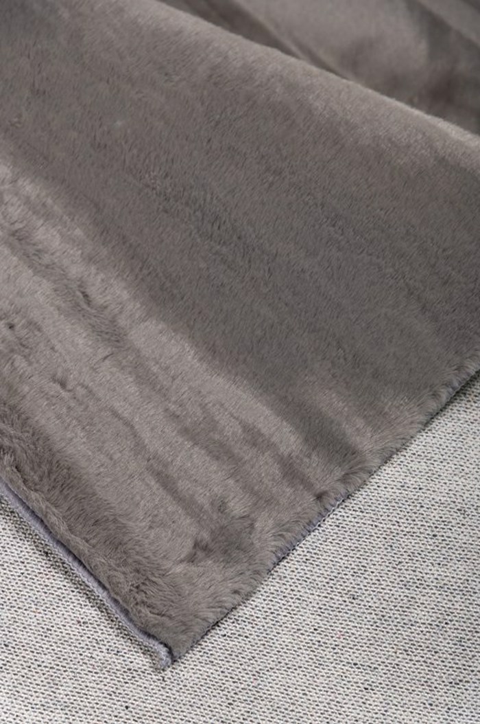 ΒΙΟΚΑΡΠΕΤ Χαλί Γούνινο Krolik 04 D Grey 67x140cm BIOKARPET Xali Gunino Krolik 04 D Grey 67x140cm