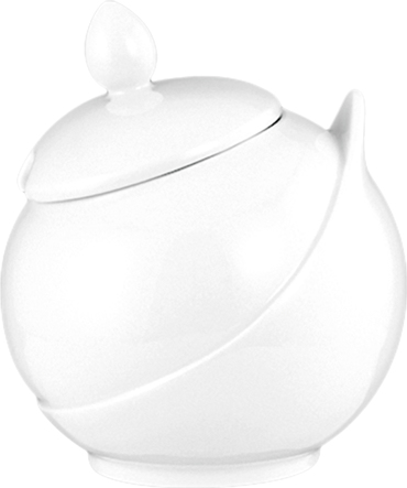 Βάζο με Καπάκι Πορσελάνης Λευκό Φ12.5Χ14.5cm 001.656976K1 Espiel