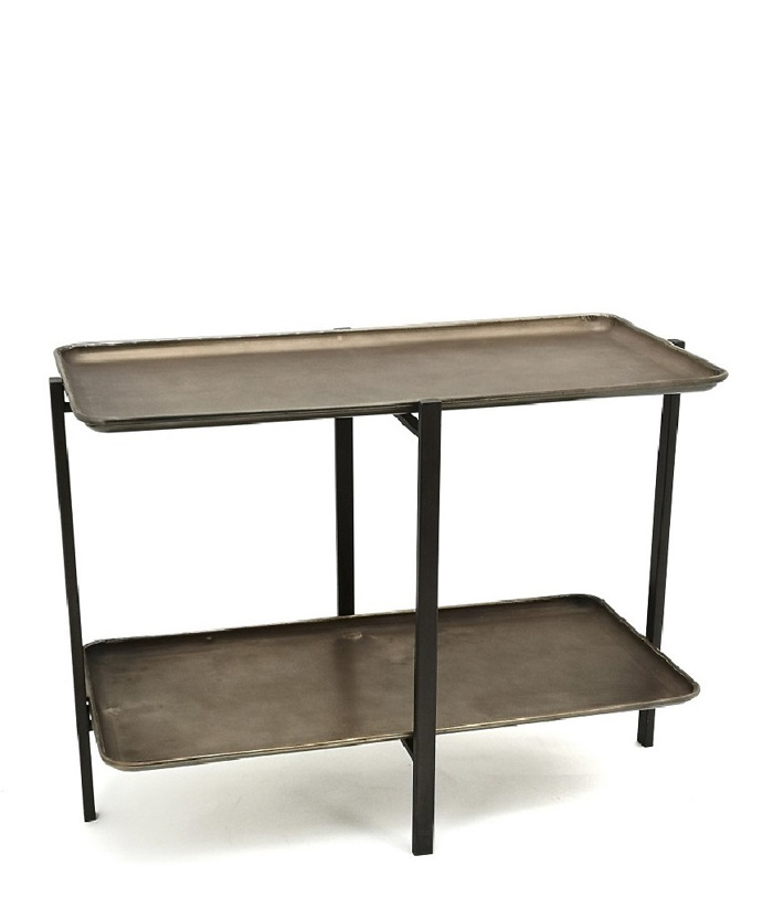 Trapezaki Saloniou/Rafiera 2 Epipedon Metalliki Bronze 83.5X43.5X61.5Ek