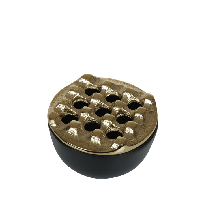 Staxtodoxeio Alouminiou Xruso/Mavro Strongulo F10x5.5cm ASR103 Espiel