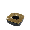 Staxtodoxeio Alouminiou Xruso/Mavro Tetragno 10.5x10.5x3cm ASR107 Espiel