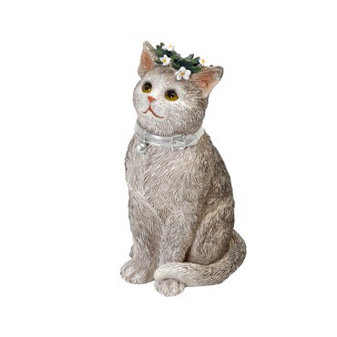 Φιγούρα Γάτα Resin Γκρι 8x6.8x14.3cm BOD121 Espiel