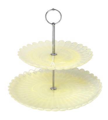 Atlas Πιατέλα 2 Επιπέδων Κίτρινη 21-27εκ. DAC1739 Espiel