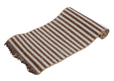 Runner Καφέ-Μπεζ Ριγέ Υφασμάτινο 30Χ180εκ DYT111 Espiel