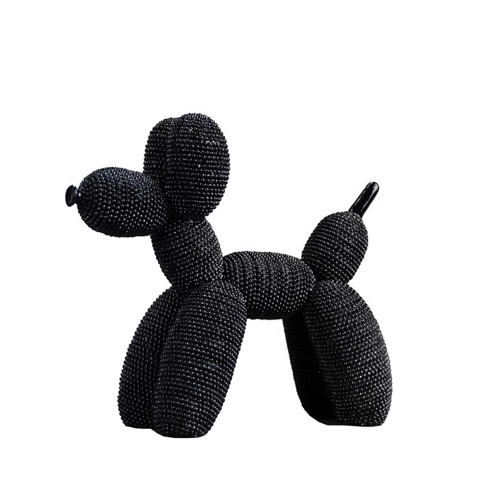 Figura Skulos Poodle Mavros Polyresin 17.5x7x15.5cm FAD209 Espiel