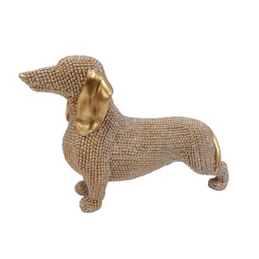 Φιγούρα Σκύλος Dachshund Χρυσός Polyresin 18.5x5.8x11.9cm FAD212 Espiel