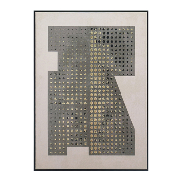 Πίνακας σε Καμβά Γκρι Γύψινος 50x3x70cm FAL502 Espiel