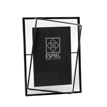 ΚΟΡΝΙΖΑ ΜΕΤΑΛΛΙΚΗ ΜΑΥΡΗ 13X18 FAM544 ESPIEL