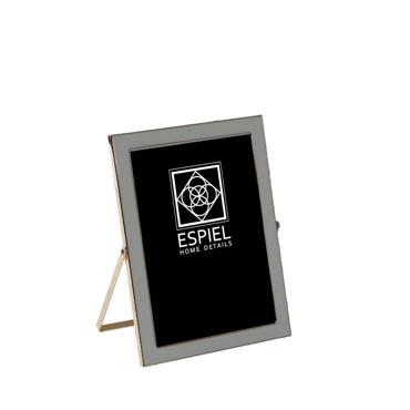 Κορνίζα Μεταλλική Γκρι-Χρυσή 13x18cm FAM606 Espiel