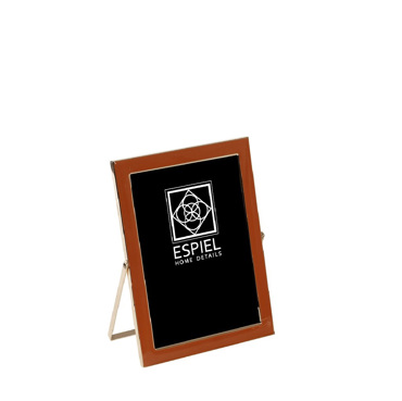 Κορνίζα Μεταλλική Πορτοκαλί-Χρυσή 10x15cm FAM621 Espiel