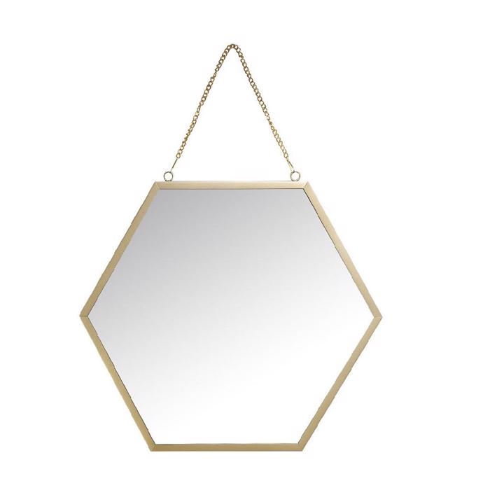 Kathreptis Toixou Metallikos Xrusos Exagnos 34.5x30.5cm FAM628 Espiel