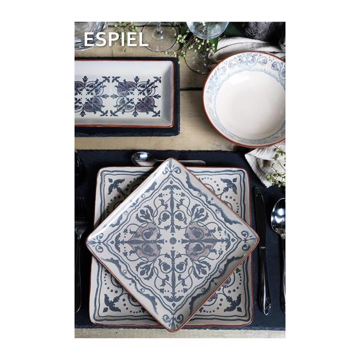 Πλατώ Σερβιρίσματος από Πέτρα Μαύρο 20x13x0.5cm FAV104 Espiel Plato Serbirismatos apo Petra Mavro 20x13x0.5cm FAV104 Espiel
