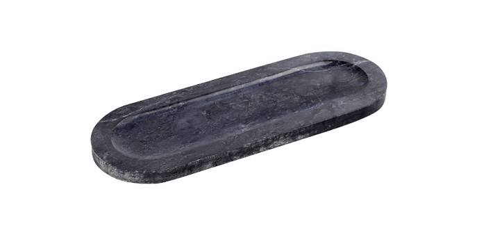 Ορθογώνιος Μαύρος Δίσκος από Μάρμαρο 20x7x1cm FAV230 Espiel Orthognios Mavros Diskos apo Marmaro 20x7x1cm FAV230 Espiel