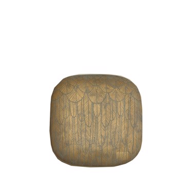 Επιτοίχιο Διακοσμητικό Χρυσό Resin 31x4.5x31cm FIK219 Espiel