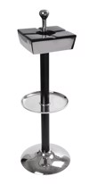 Tasaki Antianemiko me Stand Alouminiou Asimi/Mavro F24x70cm FLA314 Espiel