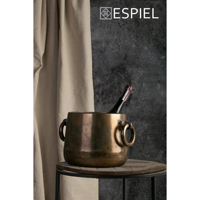 Sampaniera Alouminiou Bronze me Labes 31x25x20cm FLA315 Espiel