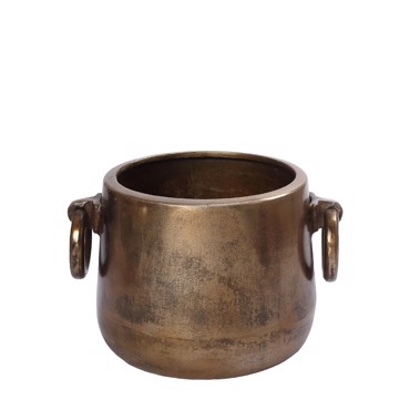 Σαμπανιέρα Αλουμινίου Μπρονζέ με Λαβές 26x20x17cm FLA316 Espiel