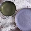Piato Bathu 'ETNA OLIVE' Stoneware Xaki F17.5x4.5cm FRL114K4 Espiel