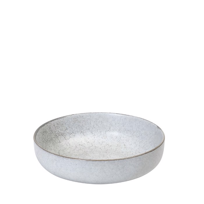 Piato Bathu ''ETNA OFF WHITE'' Stoneware Ggri Step F17.5x4.5cm FRL204K4 Espiel