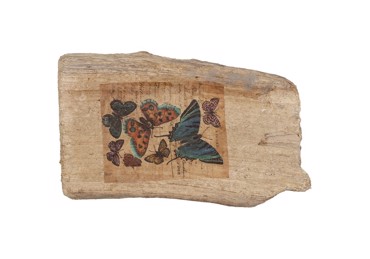 Επιτραπέζιο Διακοσμητικό από Ξύλο με Σχέδιο Πεταλούδες 16Χ10Χ4.5εκ FTE352K6 Espiel