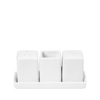 Set Doxeion Porselanis SIDERS ga Alati-Piperi-Odontogufides me Basi Super White 13.5x5.5x6.2cm FUK237K2 Espiel