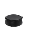 Bol Serbirismatos ''MIANMAR'' me Kapaki Stoneware Mavro 10.5x9x5.5cm GMT201 Espiel