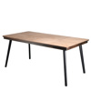 Trapezi Orthognio Xulino me Metalliki Basi 180x90x77cm JAM103 Espiel