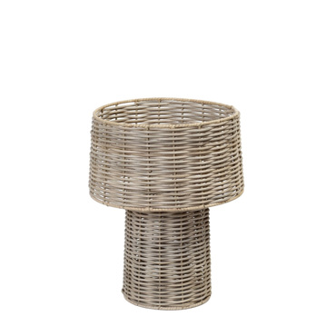 Φανάρι Rattan S Κυλινδρικό Φυσικό Φ22x29.5cm KAD102 Espiel