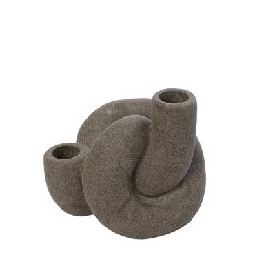 Κηροπήγιο Κεραμικό Λαδί 13x11x11cm KLA339K4 Espiel