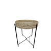 Trapezaki Psathino Bez Strongulo me Metallika Podia F42x48cm LER107 Espiel