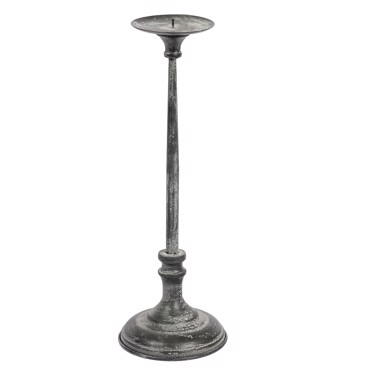 Κηροπήγιο Μεταλλικό Γκρι 42Χ14Χ14εκ LIX218 Espiel