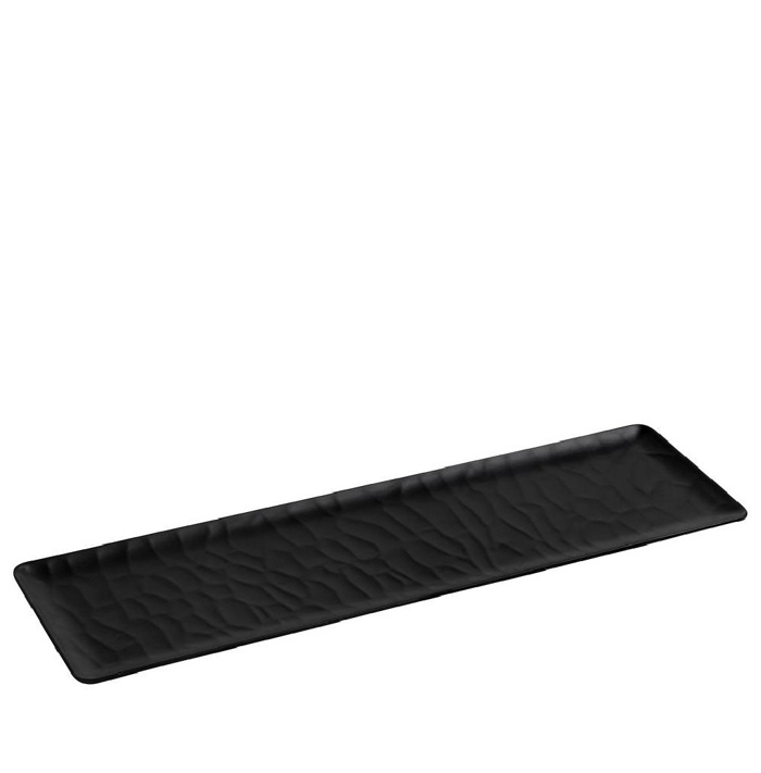 Black Δίσκος Μπουφέ 2/4 53Χ16.2εκ Wavy Matte Μελαμίνης MLB537K24-6 Espiel Black Diskos Boufe 2/4 53X16.2ek Wavy Matte Melaminis MLB537K24-6 Espiel