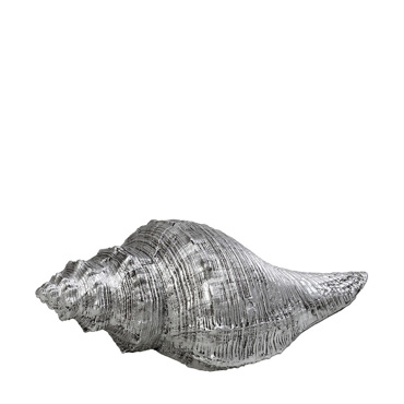 Διακοσμητικό Κοχύλι Resin Ασημί 18x7x6cm MT2718K2 Espiel