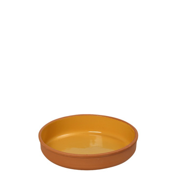 Πυρίμαχο Ρηχό Μπώλ από Terracotta Κίτρινο Φ23x4cm NAK130K10-1 Espiel