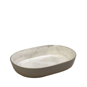 Σαγανάκι ''SPIRIT'' Stoneware Μπεζ 31x21x5.5cm NIC713K2 Espiel