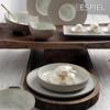 Piato Bathu ''SPIRIT'' Stoneware Bez Nordic/Step F15.3x2.7cm NIC704K6 Espiel