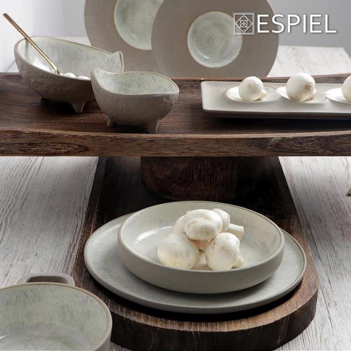 Piato Bathu ''SPIRIT'' Stoneware Bez Nordic/Step F15.3x2.7cm NIC704K6 Espiel