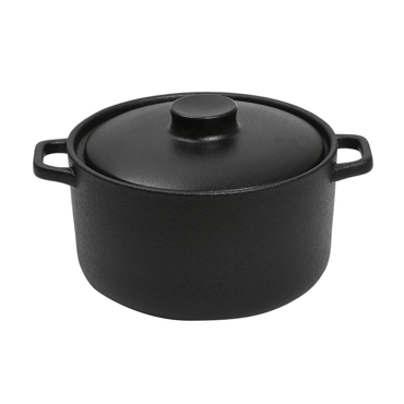 Κατσαρόλα ''Lava'' Stoneware Μαύρη 28x21x12cm NOL101 Espiel