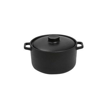 Κατσαρολάκι ''LAVA'' Stoneware Μαύρο 13.5x10x6cm NOL106K4 Espiel