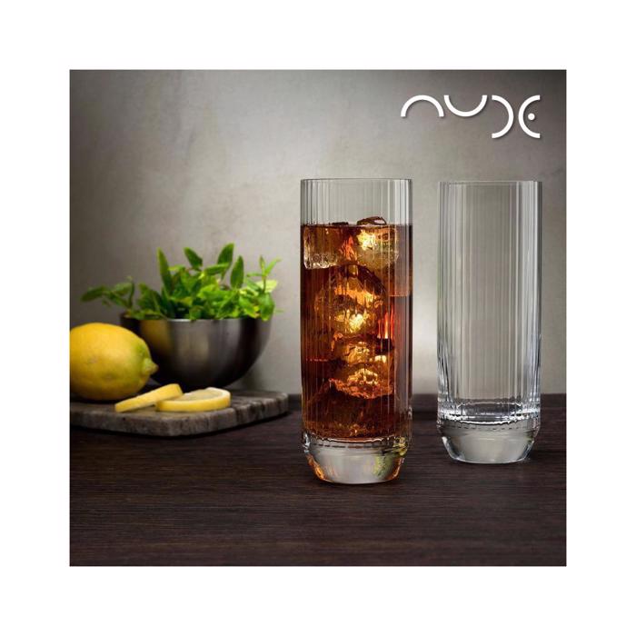 Σετ των 4 Ποτήρι Κοκτέιλ ''NUDE BIG TOP HIGH BALL'' Κρυστάλλινο 340ml Φ6.2x16.1cm NU64152-4 Espiel Set ton 4 Potiri Kokteil ''NUDE BIG TOP HIGH BALL'' Krustallino 340ml F6.2x16.1cm NU64152-4 Espiel