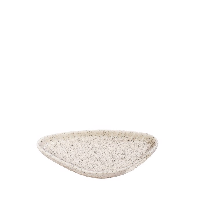 Sunodeftiko Piataki Rixo ''GOBI'' Trigno Porselanis Lefko Mat 15x8.5x2cm OW2030K6 Espiel