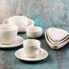 Sunodeftiko Piataki Rixo ''GOBI'' Trigno Porselanis Lefko Mat 15x8.5x2cm OW2030K6 Espiel