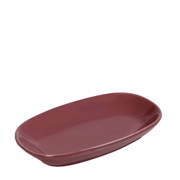 Συνοδευτικό Πιάτο Ορθογώνιο 'ESSENTIALS' Πορσελάνης Ροζ 19.5x10.5x2cm OWD113K6 Espiel